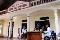 Nhà văn hóa Xóm Hải Phong, xã Thung Nai, Phú Thọ. (Ảnh: Thanh Hải/Vietnam+)