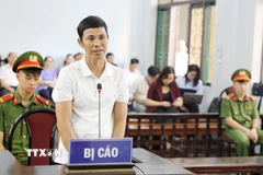 Bị cáo Thái Khắc Thành tại phiên tòa. (Ảnh: Thế Duyệt/TTXVN)