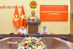 Bí thư Đảng ủy Quốc hội, Chủ tịch Quốc hội Trần Thanh Mẫn phát biểu. (Ảnh: Doãn Tấn/TTXVN)