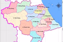 Bản đồ hành chính tỉnh Quảng Nam. (Nguồn: quangnam.gov.vn)