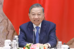 Tổng Bí thư, Chủ tịch nước Tô Lâm điện đàm trực tuyến với Tổng thống Liên bang Thụy Sĩ Guy Parmelin. (Ảnh: Thống Nhất/TTXVN)
