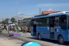 Hiện trường vụ tai nạn. (Nguồn: Tiền Phong)