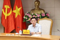 Phó Thủ tướng Chính phủ Trần Hồng Hà phát biểu chỉ đạo cuộc họp. (Ảnh: Phương Hoa/TTXVN)