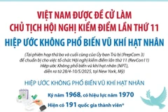Việt Nam được đề cử làm Chủ tịch Hội nghị kiểm điểm lần thứ 11 của NPT