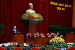 Tổng Bí thư Tô Lâm phát biểu khai mạc Hội nghị lần thứ 14 Ban Chấp hành Trung ương Đảng khóa XIII. (Ảnh: Thống Nhất/TTXVN)