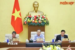 Chủ tịch Quốc hội Trần Thanh Mẫn phát biểu. (Ảnh: Doãn Tấn/TTXVN)