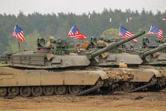 Binh sỹ Mỹ tham gia cuộc tập trận Saber Strike tại trung tâm huấn luyện bộ binh ở Orzysz, miền Bắc Ba Lan. (Ảnh minh họa: PAP/TTXVN)