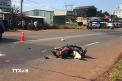 Hiện trường một vụ tai nạn giao thông. (Ảnh minh họa: Đậu Tất Thành/TTXVN)