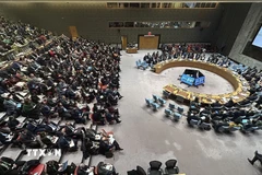 Toàn cảnh phiên họp của Hội đồng Bảo an về vụ Mỹ tấn công và bắt giữ Tổng thống Venezuela. (Ảnh: Thanh Tuấn/TTXVN)