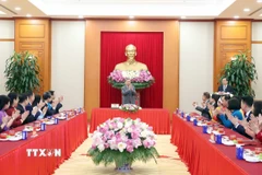Tổng Bí thư Tô Lâm chủ trì buổi gặp mặt. (Ảnh: Thống Nhất/TTXVN)