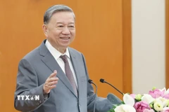 Tổng Bí thư Tô Lâm phát biểu. (Ảnh: Thống Nhất/TTXVN)