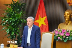 Phó Thủ tướng Thường trực Nguyễn Hòa Bình phát biểu tại cuộc họp. (Ảnh: Chu Thanh Vân/TTXVN)