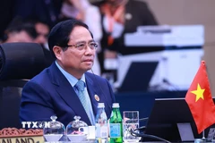 Thủ tướng Phạm Minh Chính tham dự Hội nghị Lãnh đạo Cộng đồng châu Á phát thải ròng bằng 0 lần thứ 3. (Ảnh: Dương Giang/TTXVN)