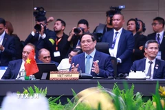 Thủ tướng Phạm Minh Chính tham dự và phát biểu tại Hội nghị Cấp cao ASEAN-Nhật Bản lần thứ 28. (Ảnh: Dương Giang/TTXVN)
