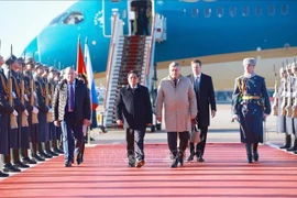 Cận cảnh lễ đón Thủ tướng Phạm Minh Chính tại sân bay Vnukovo 2 - Liên bang Nga