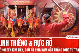 Rực rỡ lễ hội Đền Kim Liên, dấu ấn phía Nam của Thăng Long tứ trấn 