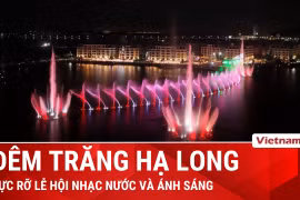 Hạ Long rực rỡ đêm Trăng Rằm với màn múa lân và pháo hoa