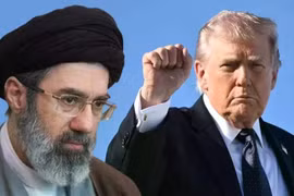 Tổng thống Mỹ Donald Trump và Đại giáo chủ Iran, ông Mojtaba Khamenei.