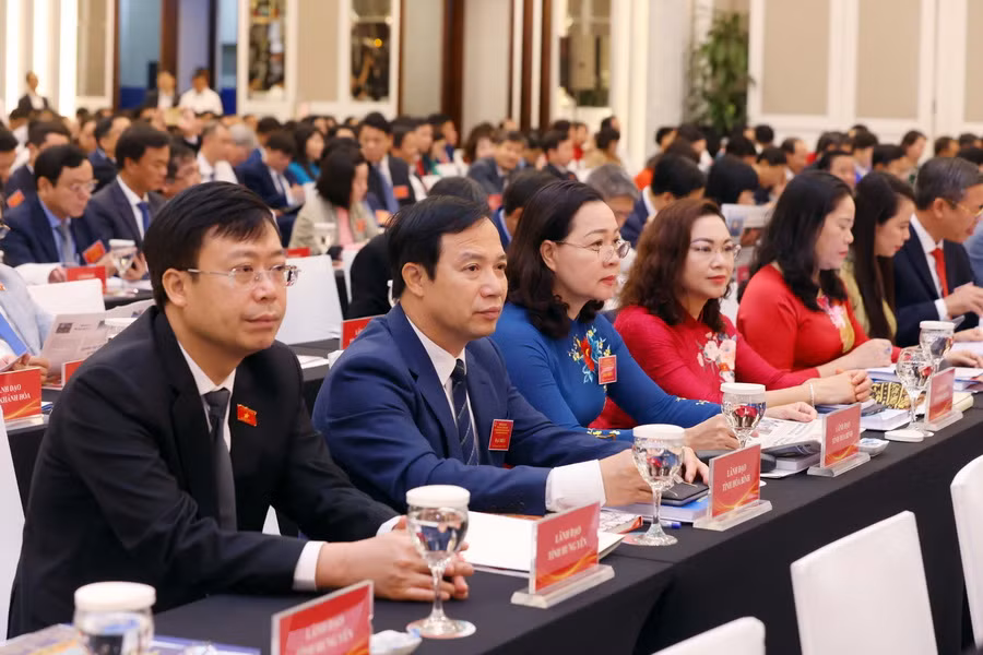 Các đại biểu tham dự hội nghị. (Ảnh: Phạm Kiên/TTXVN)