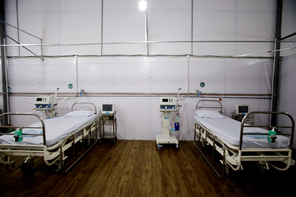 Trang thiết bị tại Bệnh viện dã chiến điều trị bệnh nhân COVID-19 đa tầng quận Tân Bình. (Ảnh: Thành Chung/TTXVN)