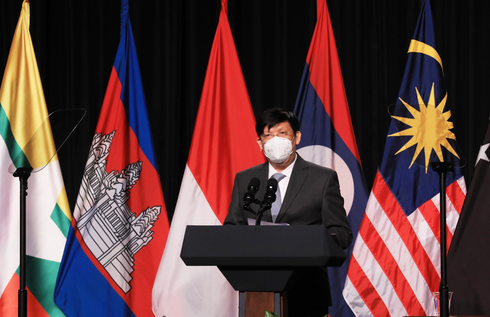 Bộ trưởng Bộ Y tế Nguyễn Thanh Long phát biểu. (Ảnh: Lâm Khánh/TTXVN)