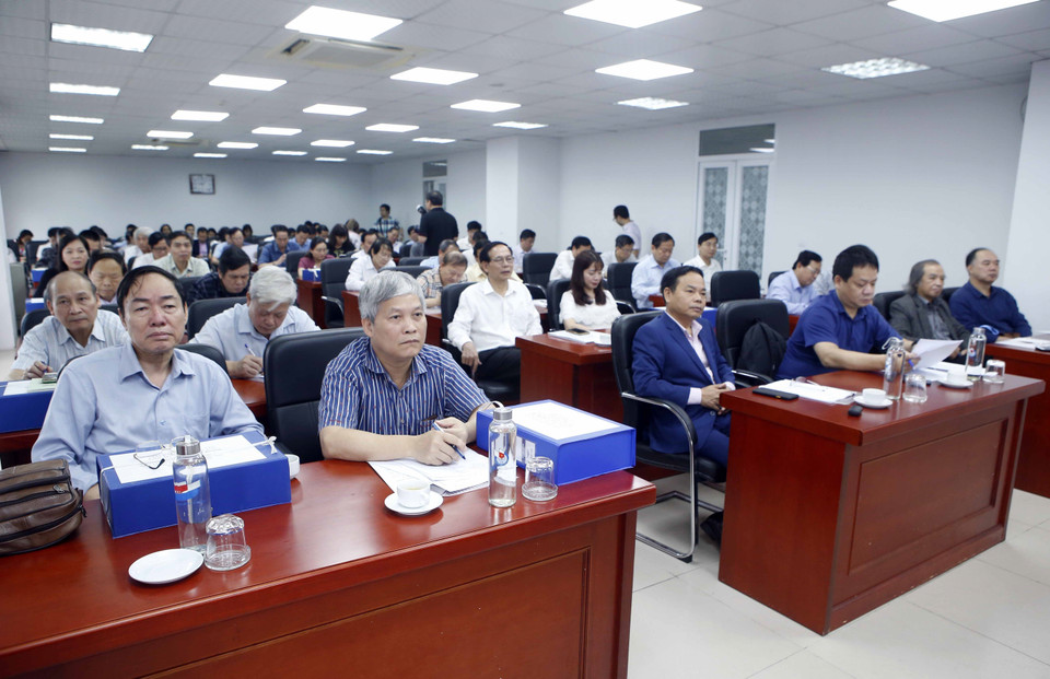 Các đại biểu tham dự khai mạc vòng chấm sơ khảo. (Ảnh: Phạm Kiên/TTXVN)