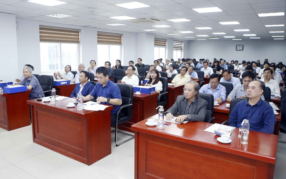 Các đại biểu tham dự khai mạc vòng chấm sơ khảo. (Ảnh: Phạm Kiên/TTXVN)