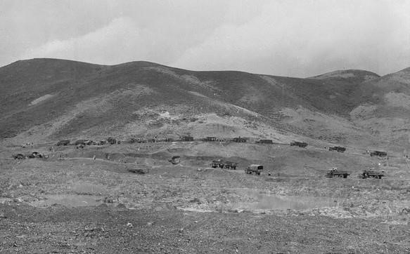 Khu vực thung lũng Ngã ba Đồng Lộc rộng chưa đầy 50 ha bị bom đạn của kẻ thù quần nát, xới tung. (Ảnh: Văn Sắc/TTXVN)