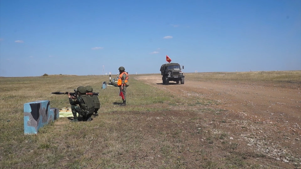 Lực lượng pháo binh tranh tài tại Army Games 2020. (Ảnh: Bộ Quốc phòng Nga)