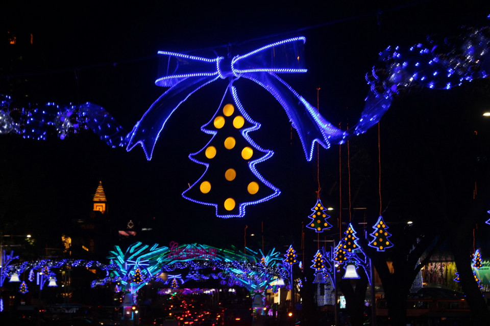 Khung cảnh rực rỡ như trong một câu chuyện thần tiên. (Ảnh: Mỹ Bình-Lê Hải/Vietnam+)