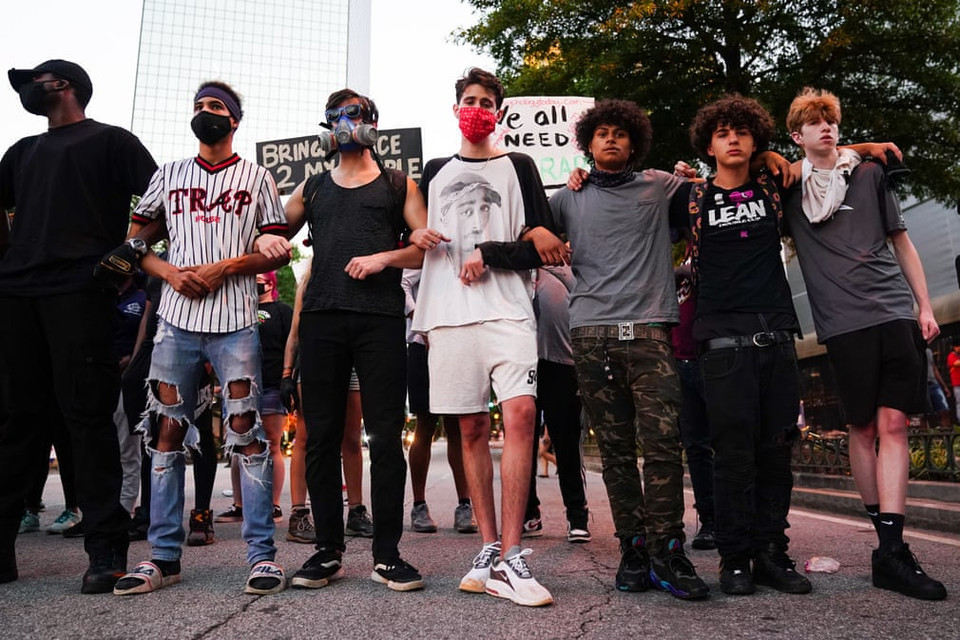 Người biểu tình tại Atlanta. (Nguồn: Getty Images)