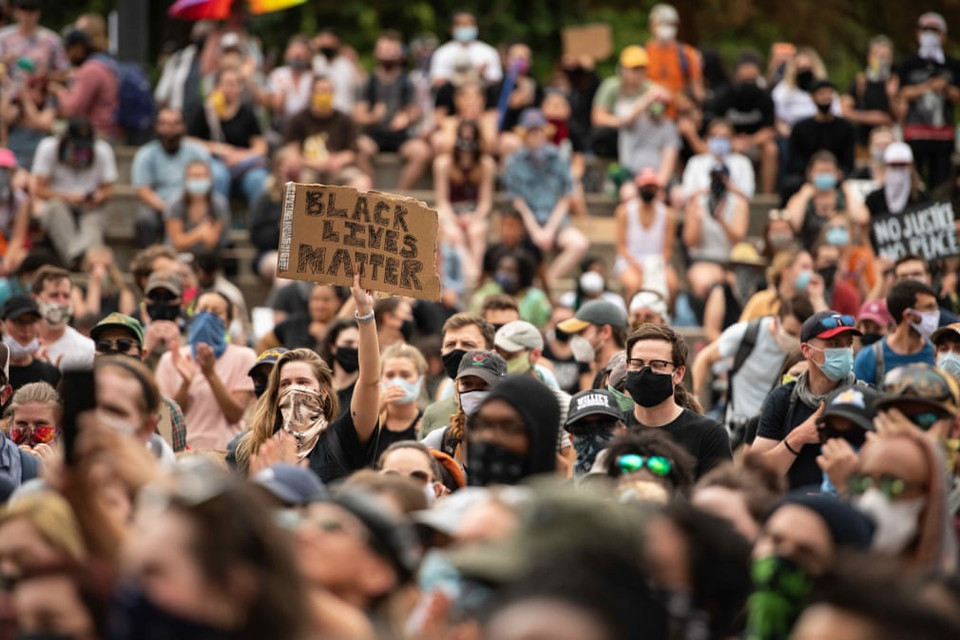 Người biểu tình tập trung ở Denver. (Nguồn: Shutterstock)