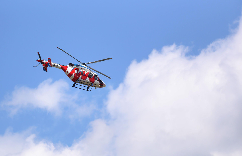 Trực thăng Kazan Ansat của Nga bay trình diễn tại Triển lãm Quốc tế hàng không – không gian Paris lần thứ 53 ở Le Bourget, Pháp, ngày 17/6/2019. (Ảnh: THX/ TTXVN)