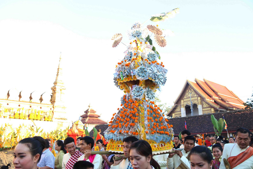Hay là một chiếc tháp lớn cầu kỳ. (Ảnh: Phạm Kiên/Vietnam+)