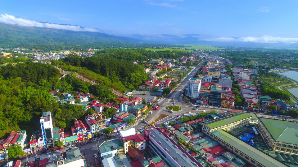 Thành phố Điện Biên Phủ trên đà phát triển. (Ảnh: Phan Tuấn Anh/TTXVN)