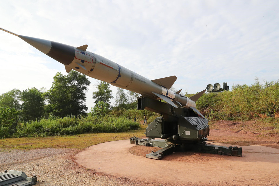 Tên lửa C-75M3 tham gia diễn tập bắn đạn thật năm 2022. (Ảnh: Trọng Đức/TTXVN)