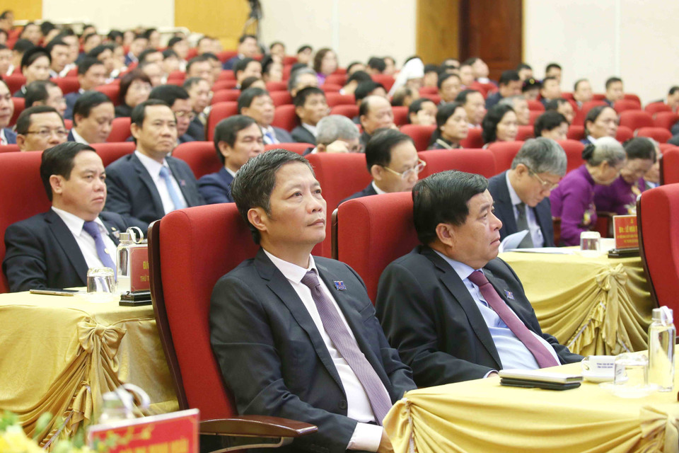 Đại biểu các bộ, ngành dự khai mạc Đại hội. (Ảnh: Phương Hoa/TTXVN)