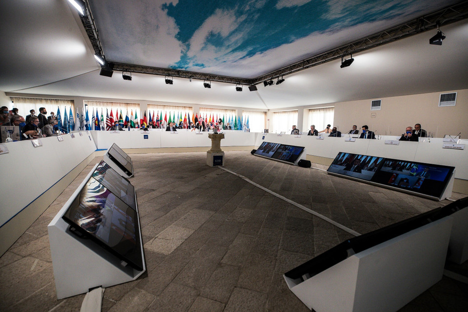 Toàn cảnh Hội nghị Bộ trưởng Ngoại giao và Phát triển G20 tại Matera, Italy, ngày 29/6/2021. (Ảnh: AFP/TTXVN)