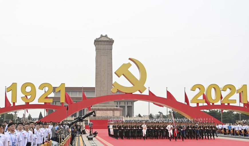 Trung Quốc đã hoàn thành mục tiêu '100 năm đầu tiên' là xây dựng xã hội toàn diện khá giả. (Ảnh: THX/TTXVN)