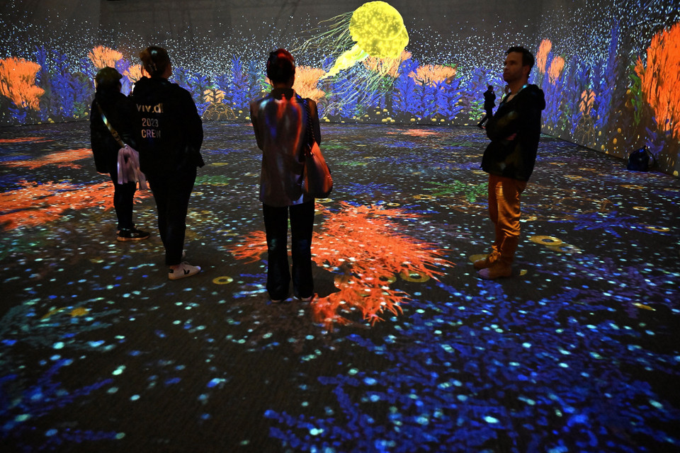 Lễ hội ánh sáng Vivid Sydney của Australia - một trong những sự kiện văn hóa du lịch lớn nhất trong năm và được nhiều người mong đợi nhất ở 'xứ sở Chuột túi.' (Ảnh: AFP/TTXVN)