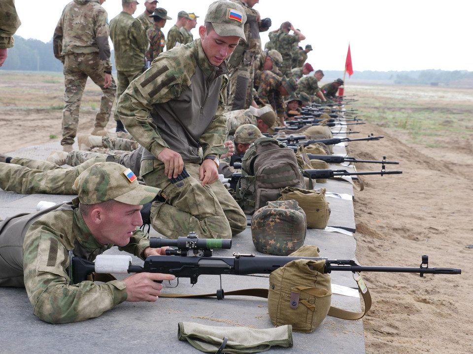 Đội tuyển xạ thủ của Nga. (Ảnh: Bộ Quốc phòng Nga)