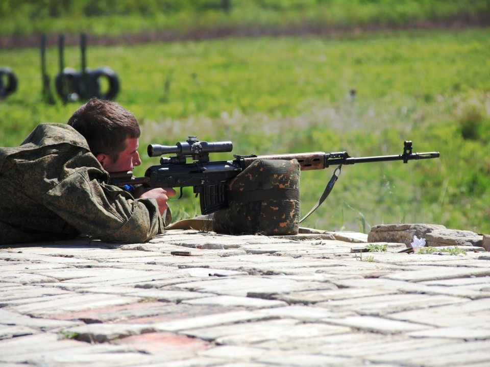 Đội tuyển xạ thủ của Nga. (Ảnh: Bộ Quốc phòng Nga)