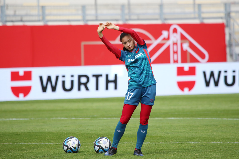 Các trận đấu trong chuyến tập huấn là rất quan trọngđể toàn đội tuyển Việt Nam thử sức trước khi bước vào Vòng chung kết World Cup 2023. (Ảnh: Mạnh Hùng/TTXVN)