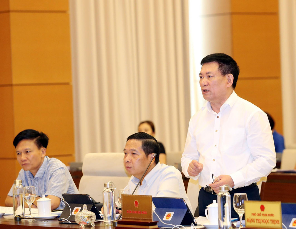 Tổng Kiểm toán Nhà nước Hồ Đức Phớc phát biểu. (Ảnh: Trọng Đức/TTXVN)