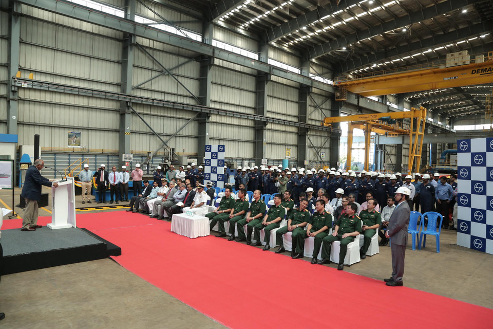 Quang cảnh lễ khởi công dự án. (Ảnh: Huy Lê/TTXVN)