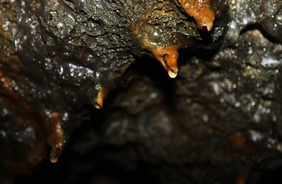 Cấu trúc hang động là kết quả hoạt động của các hệ đứt gãy kiến tạo, hình thành kênh dẫn cho dung nham từ dưới sâu đưa lên và các thể magma xâm nhập rồi phun trào basalt. (Ảnh: Dương Giang/TTXVN)