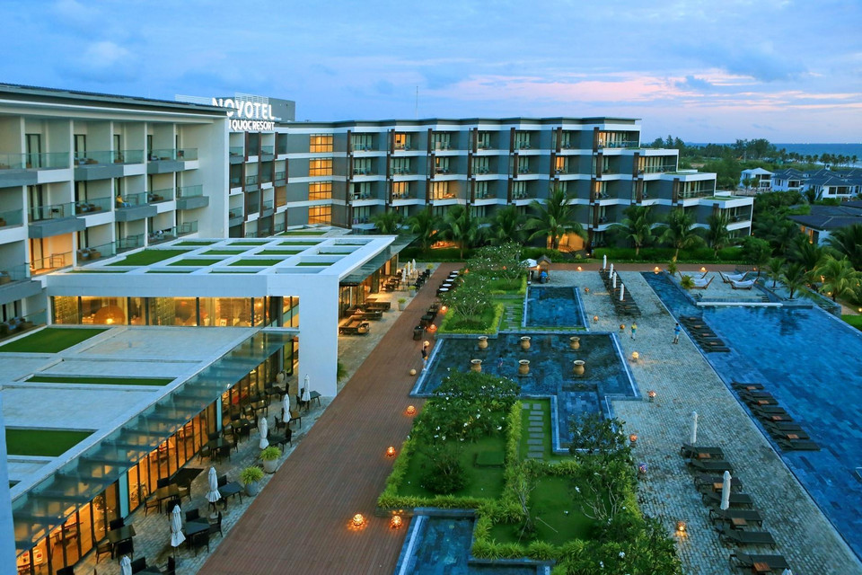Khu nghỉ dưỡng Novotel Phú Quốc đi vào hoạt động đầu năm 2016. (Ảnh: Ngọc Hà/TTXVN)