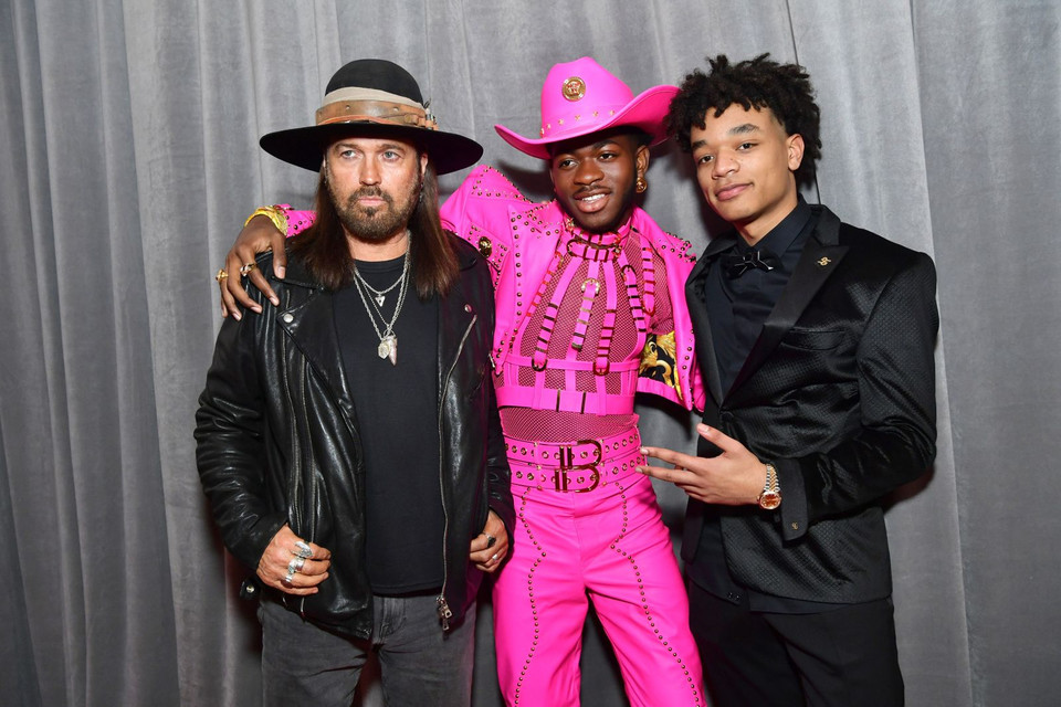 Billy Ray Cyrus, Lil Nas X và YoungKio - bộ ba với ca khúc đình đám "Old Town Road". (Ảnh: Getty)