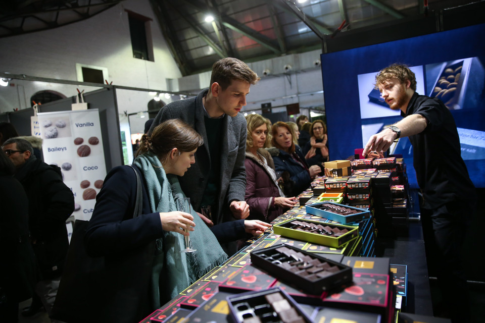  Chocolate được trưng bày tại Hội chợ Chocolate. (Ảnh: THX/TTXVN)