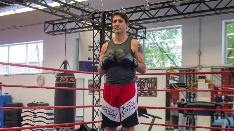Thủ tướng Canada Justin Trudeau là một người yêu thích bộ môn quyền Anh. (Ảnh: AP)